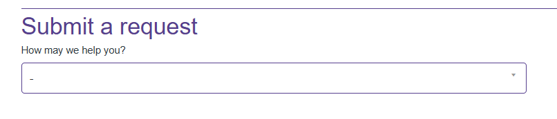 Submit a request list of forms